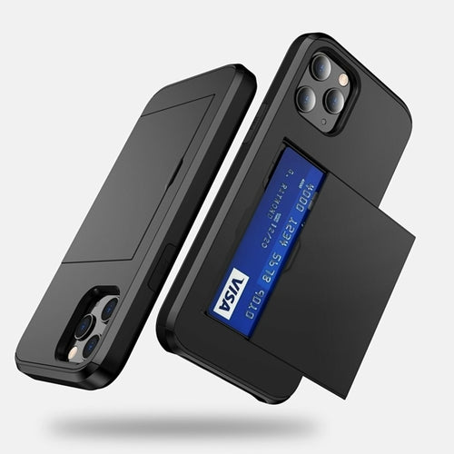 AMZER Hybrid Credit Card Case With Holster for iPhone 12
