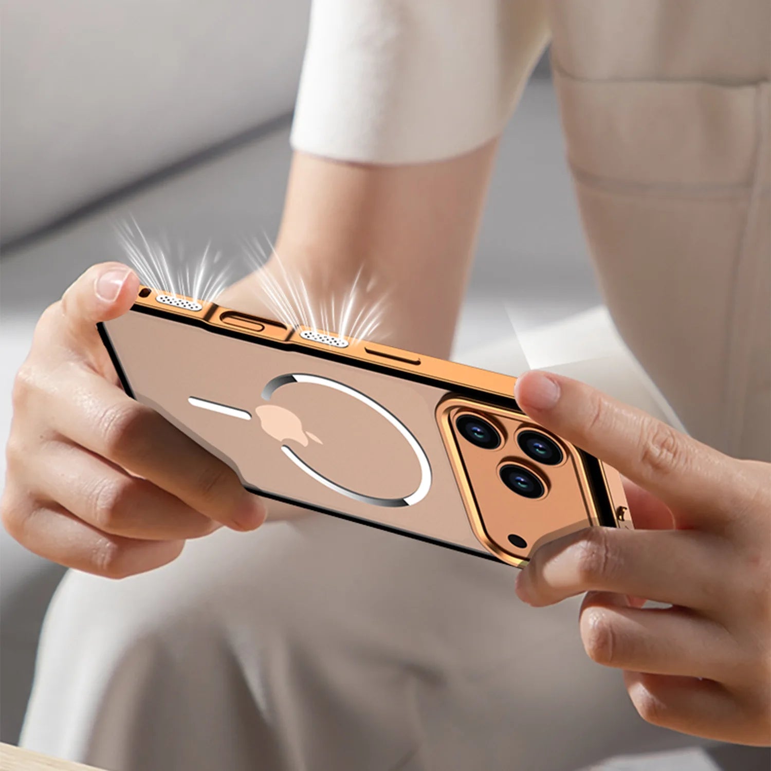 Luxury Premium Designer Frosted Phone Case for IPhone 17 16 15 14 13 Pro Max Iphone Air Magnetic Protection Back Cover