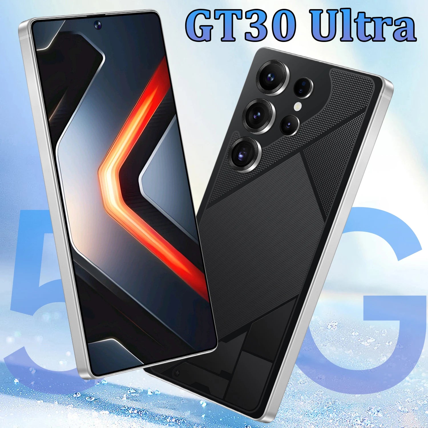 GT30 Ultra 5G LTE Smartphone 7.3inch 16GB+1TB 10-Core Dual SIM CDMA 108MP Facial Recognition