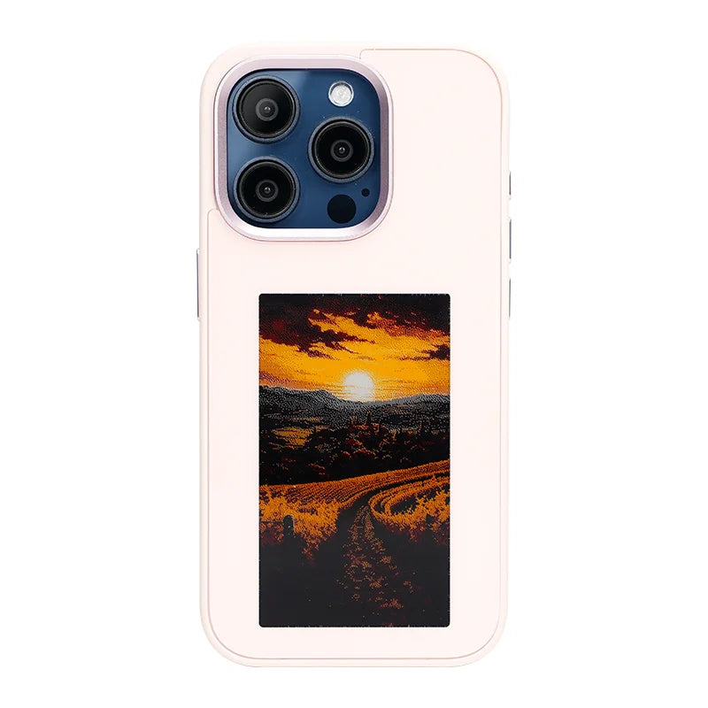 NFC LED Smart E Ink Screen Phone Cases for iPhone