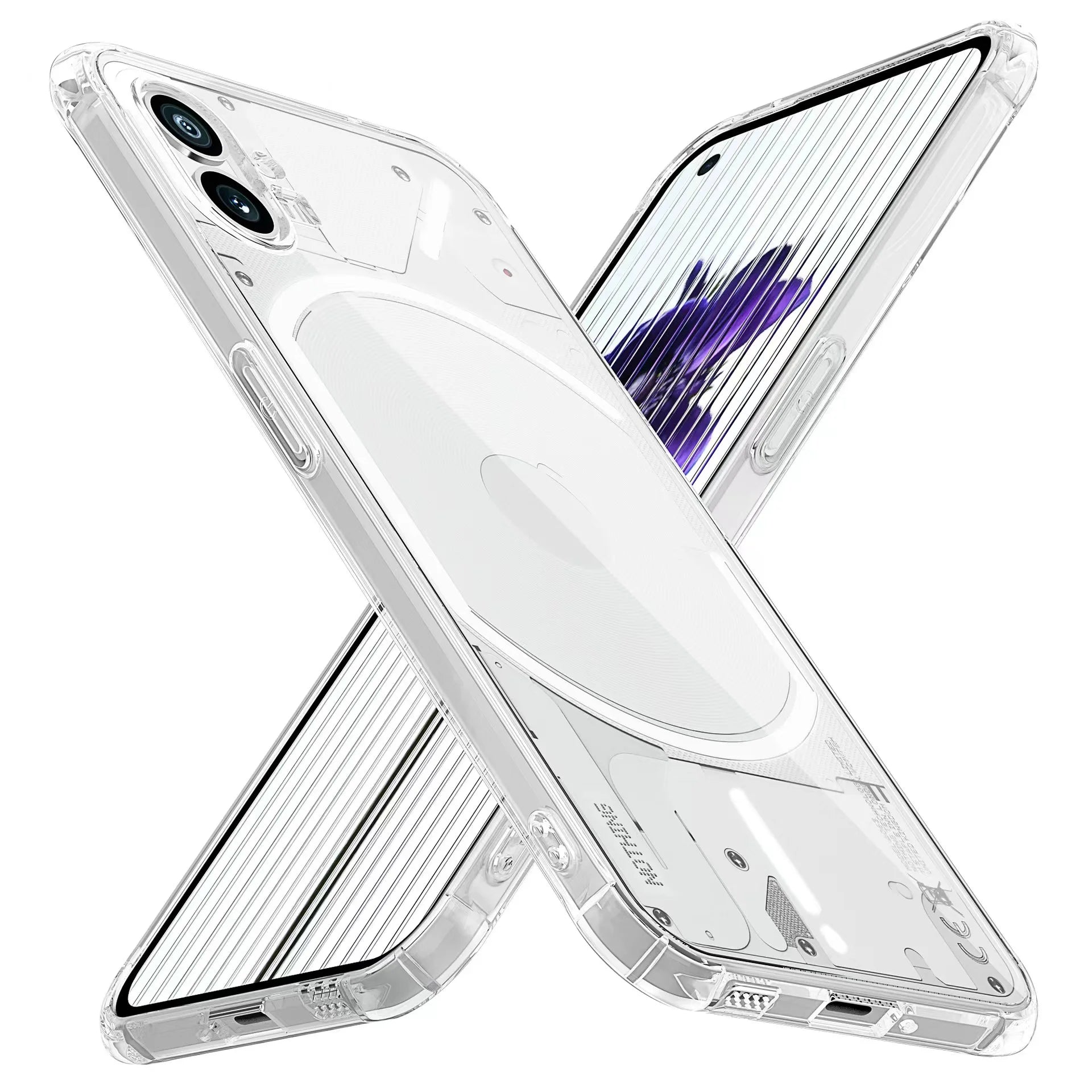 For Nothing Phone 1 Cases, Crystal Clear Flexible Soft TPU Bumper Shockproof Mobile Back Cover Phone Case for Nothing Phone 1