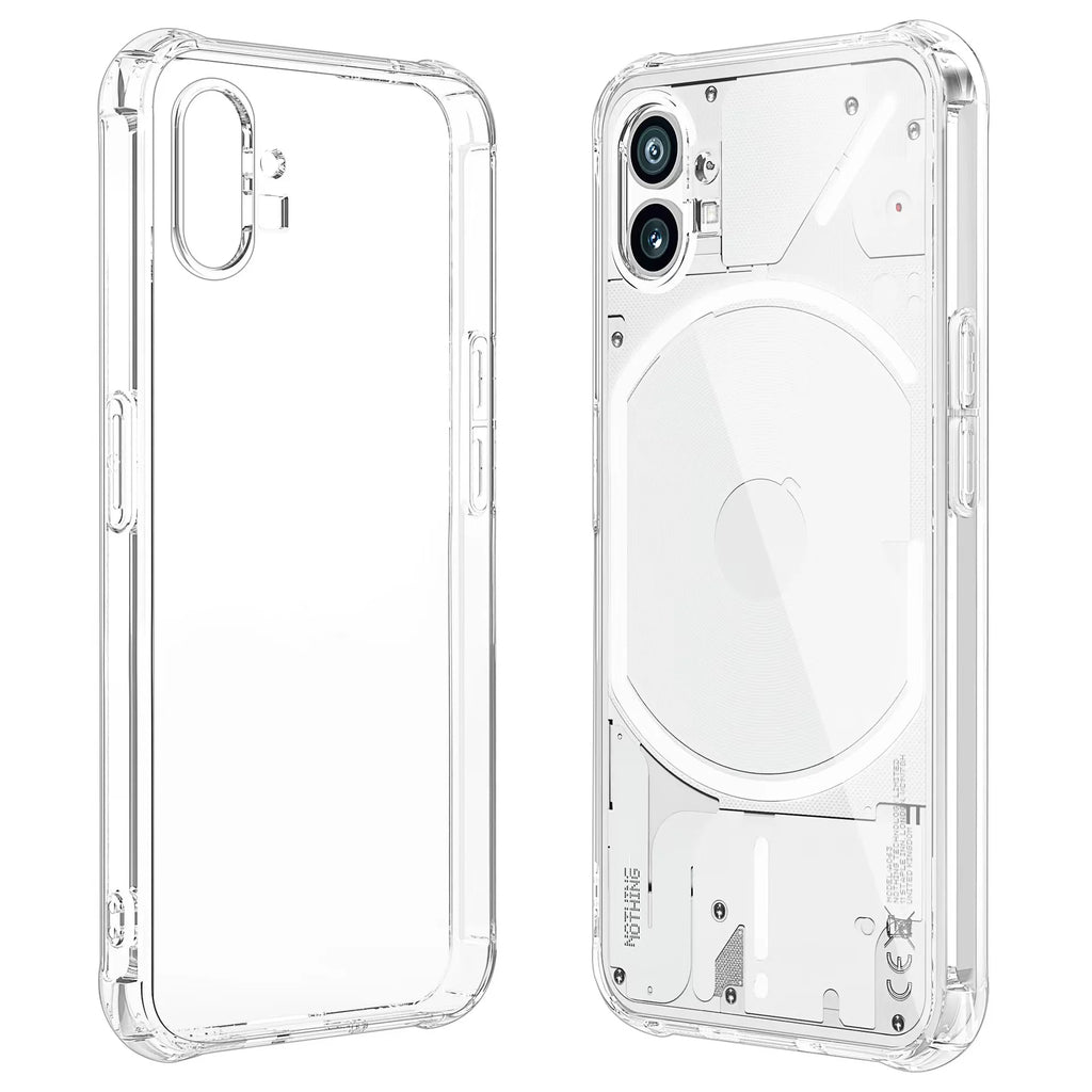 For Nothing Phone 1 Cases, Crystal Clear Flexible Soft TPU Bumper Shockproof Mobile Back Cover Phone Case for Nothing Phone 1