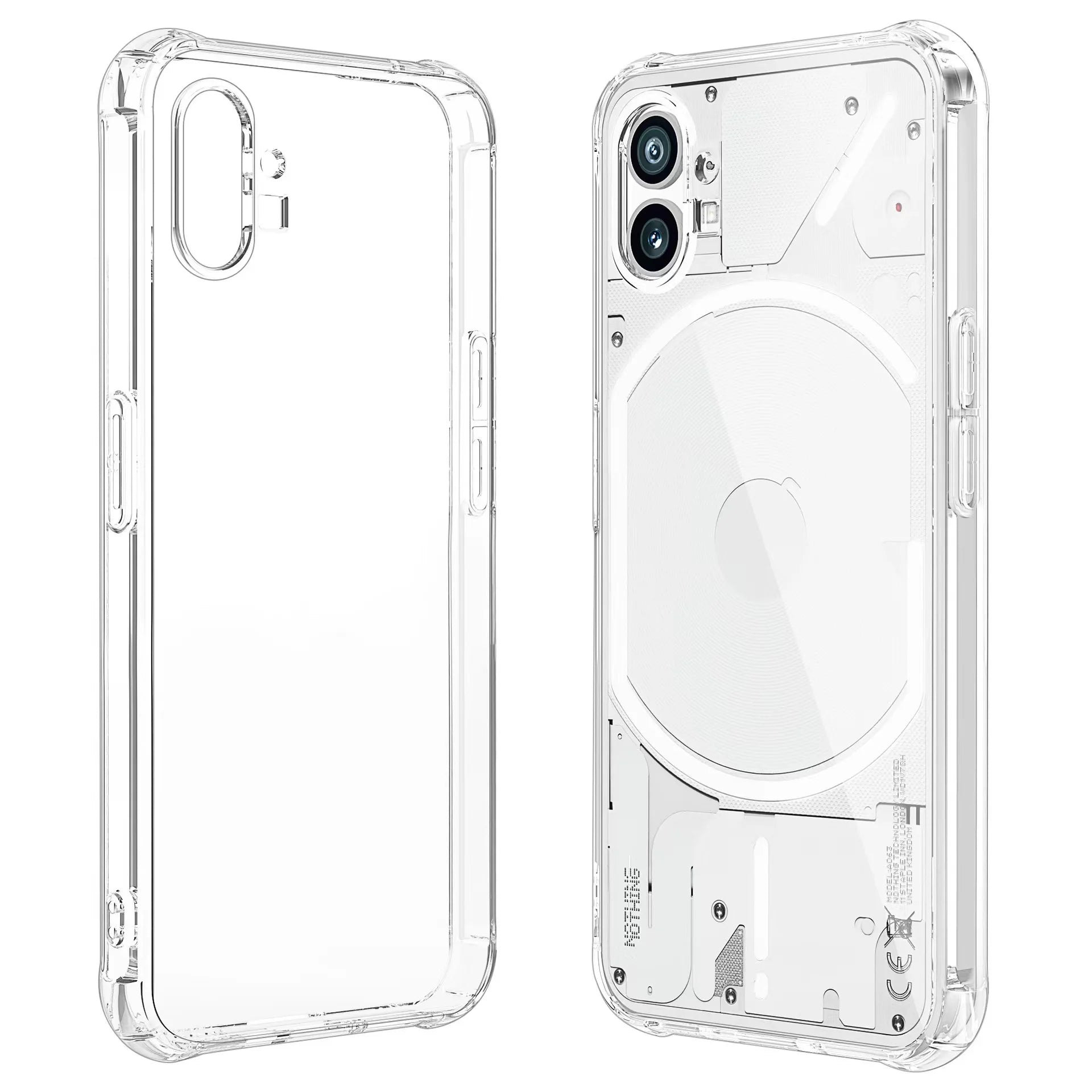 For Nothing Phone 1 Cases, Crystal Clear Flexible Soft TPU Bumper Shockproof Mobile Back Cover Phone Case for Nothing Phone 1