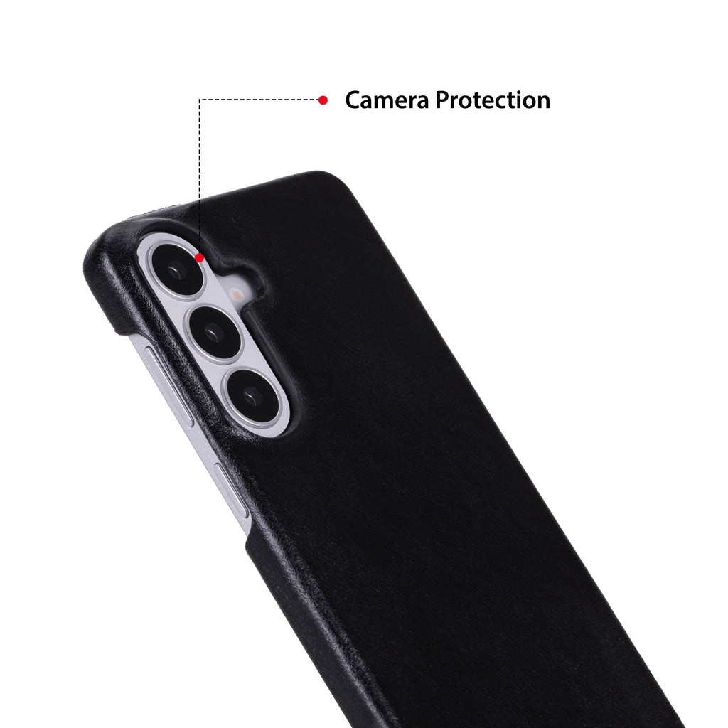 Marion Samsung Galaxy S26 Leather Case – Genuine Leather Slim Cover