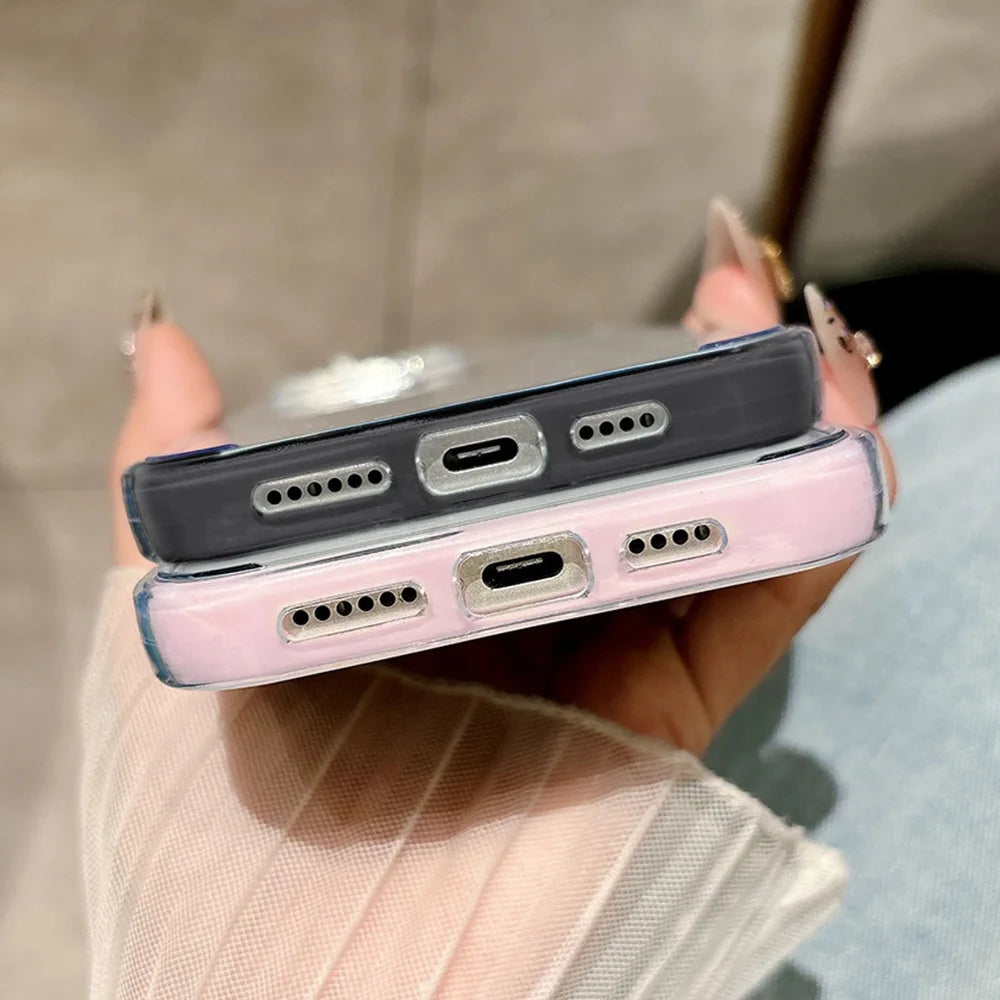 2 in 1 Candy Color Phone Case For iPhone