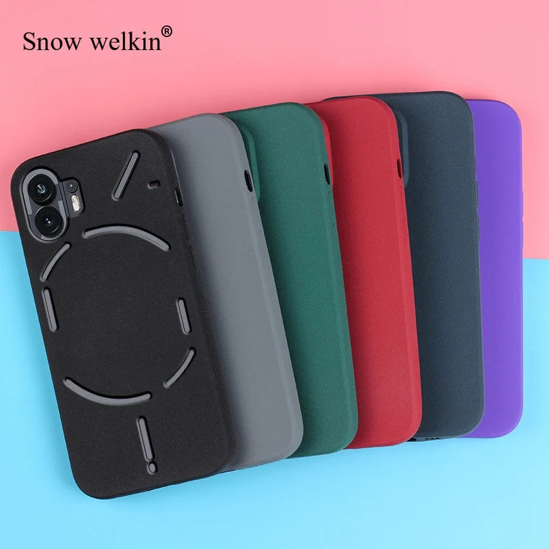 Sand Matte Soft Silicon Full Protect Shockproof Anti-Slip Case For Nothing Phone 1 2 Phone1 Phone2 One Two Phone Case Cover
