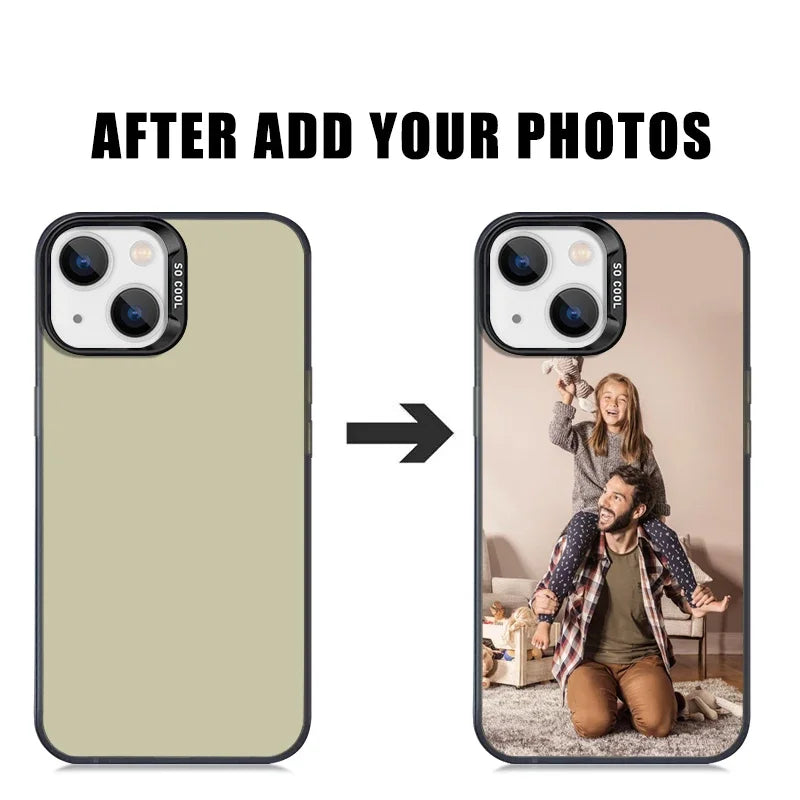 Customized Personalized Phone Case For iPhone 16 15 14 Plus 12 13 11 15 Pro MAX XR XS X 7 8 SE Cover Design Picture Name Photo