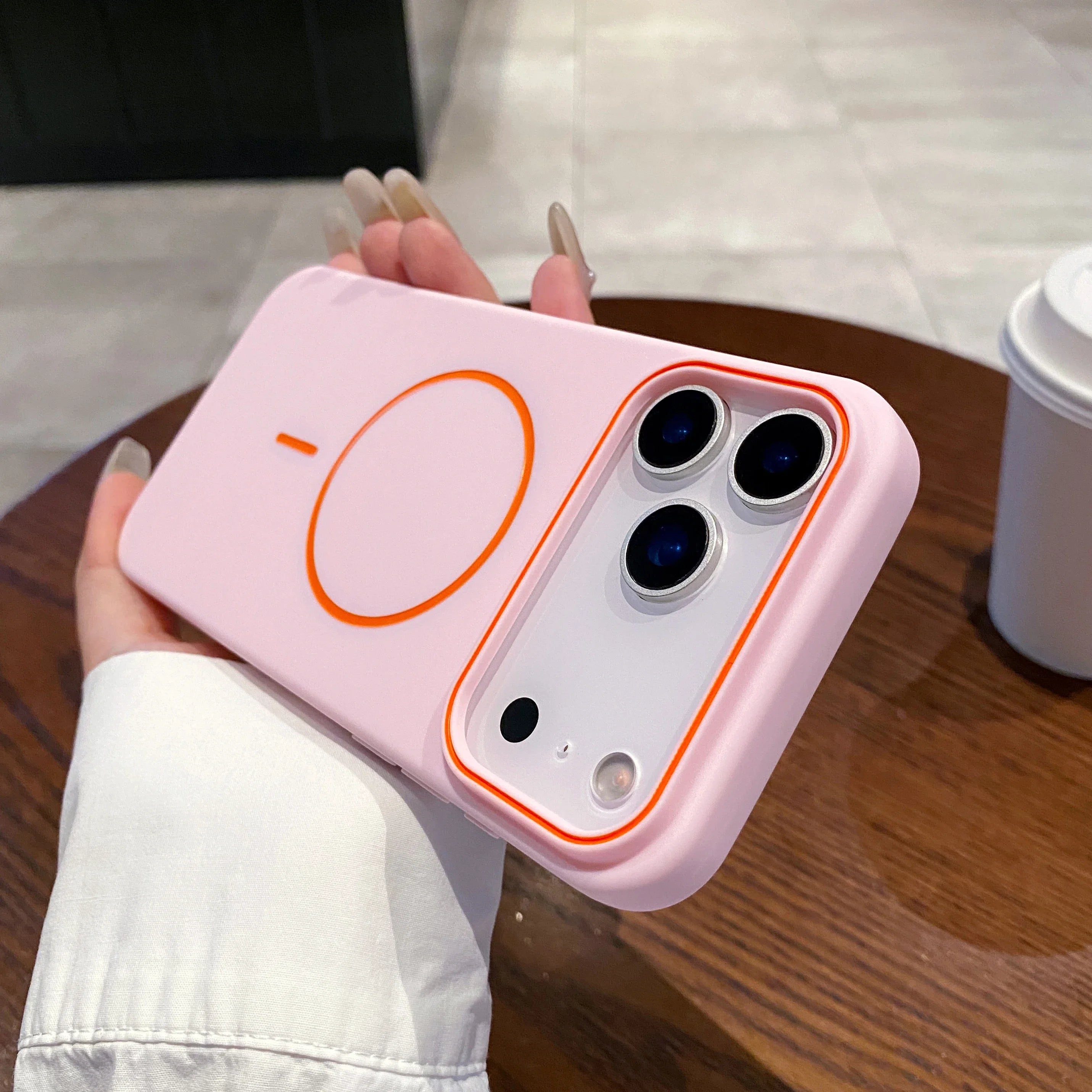 Luxury Magnetic Matte Soft Phone Case For iPhone