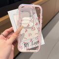 Love Heart Phone Case For iPhone 17 Case iPhone 13 16 15 11 12 14 Pro Max 17 Air Silicone 2 IN 1 Shockproof Soft Clear Cover