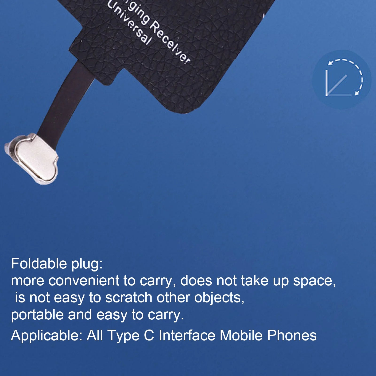 10W Wireless Charging Receiver Type-C Interface Mobile Phone Wireless Charger Receiver Chip