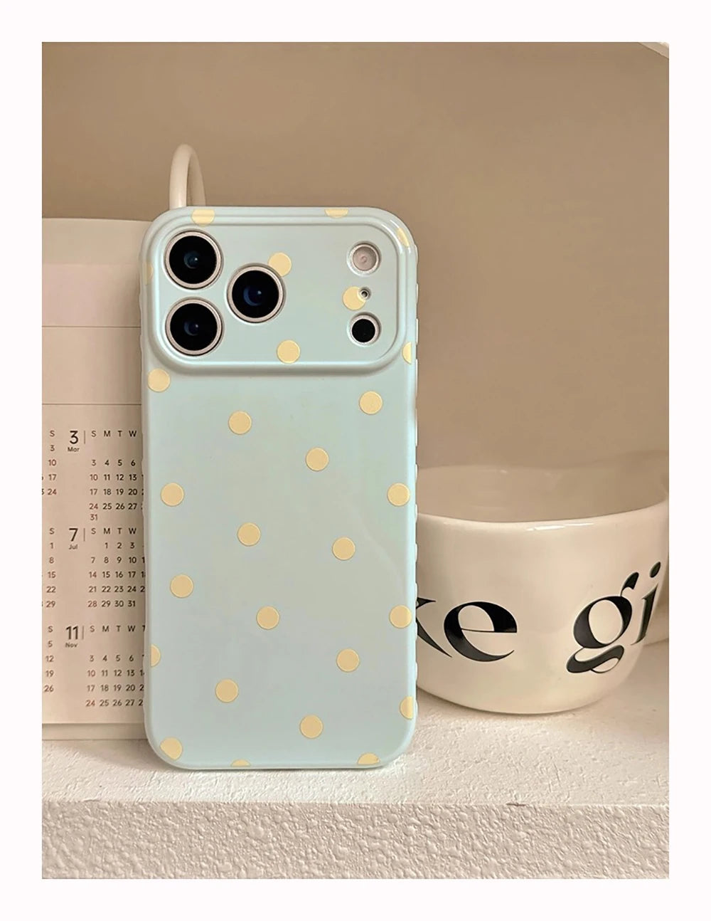 INS Lovely Polka Dot Cute Soft Phone Case for iPhone