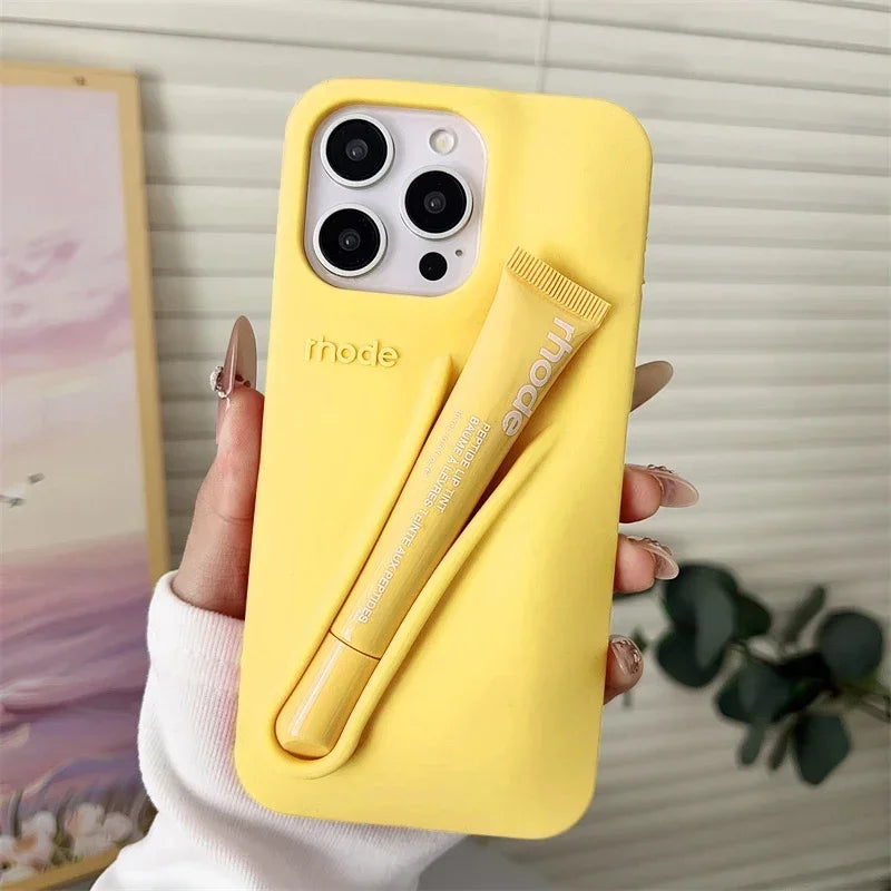 Makeup Brand Lemontini Dopamine Lip Gloss Case for iPhone