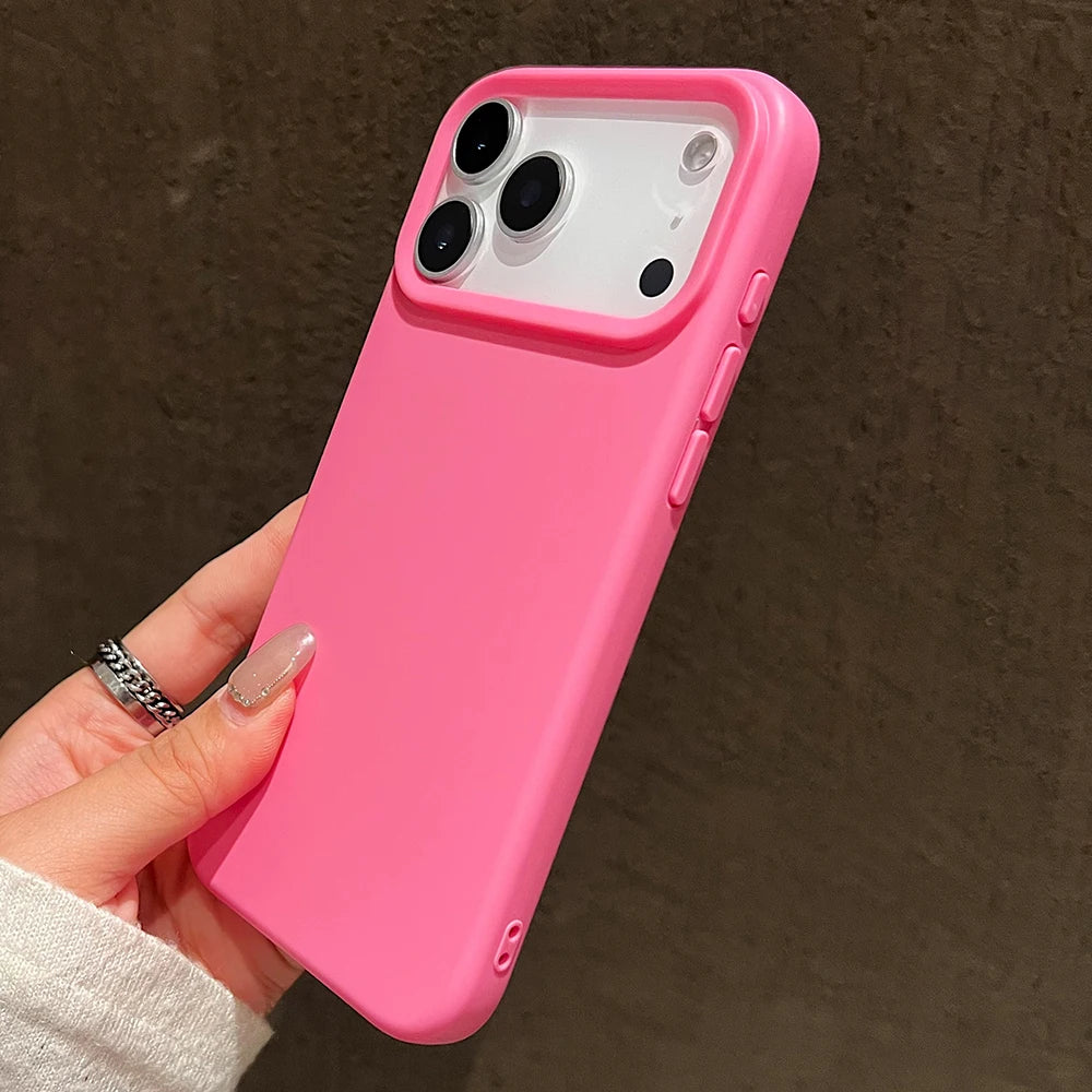 Candy Color Silicone Protective Phone Case For iPhone
