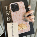 Cute Deer and Full Floral Pattern Design Shockproof Phone Case For iPhone