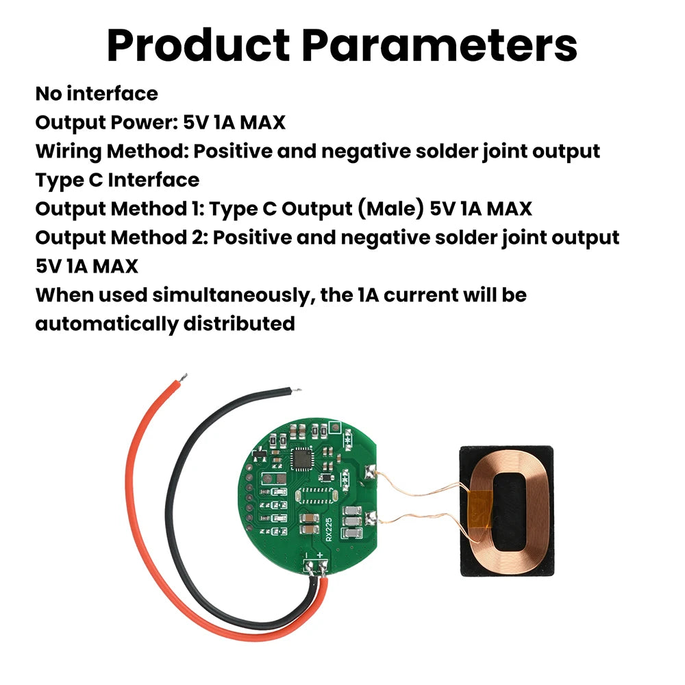 Wireless Charging  Type-C Interface Compact