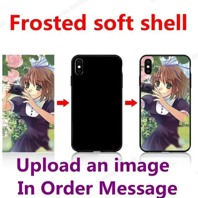 DIY Photo Phone Case for iPhone 17 Pro Max Air 16 Plus 15Pro 14 13 12 Mini 11 Custom Personalized Picture Silicone Glass Cover