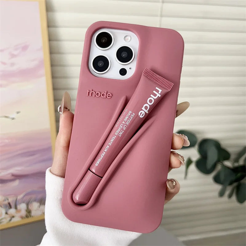 Makeup Brand Lemontini Dopamine Lip Gloss Case for iPhone