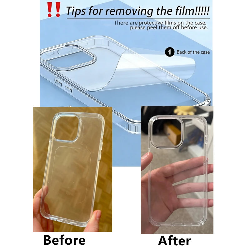 Luxury Transparent Phone Case For iPhone