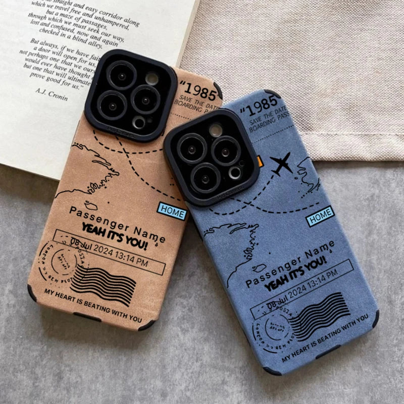 Airplane Flight Route Design Phone Case for iPhone