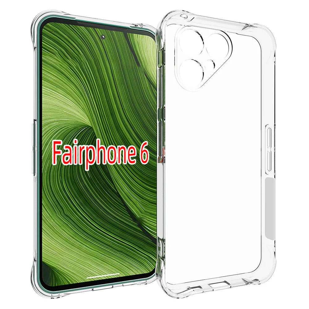 Fair Phone 6 Fairphone6 Case Shockproof Air Cushion Clear Airbag Silicon TPU Back Cover Phone Case for FairPhone 6 Fairphone6 5G