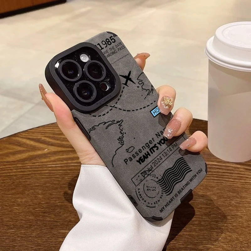 Airplane Flight Route Design Phone Case for iPhone