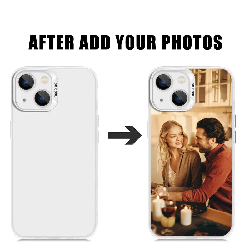 Customized Personalized Phone Case For iPhone 16 15 14 Plus 12 13 11 15 Pro MAX XR XS X 7 8 SE Cover Design Picture Name Photo