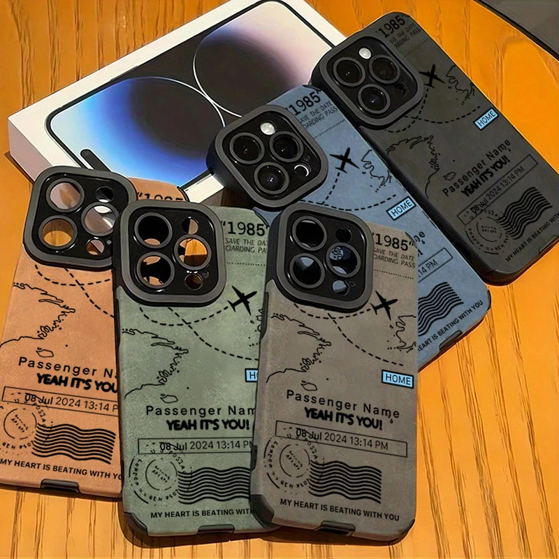 Airplane Flight Route Design Phone Case for iPhone