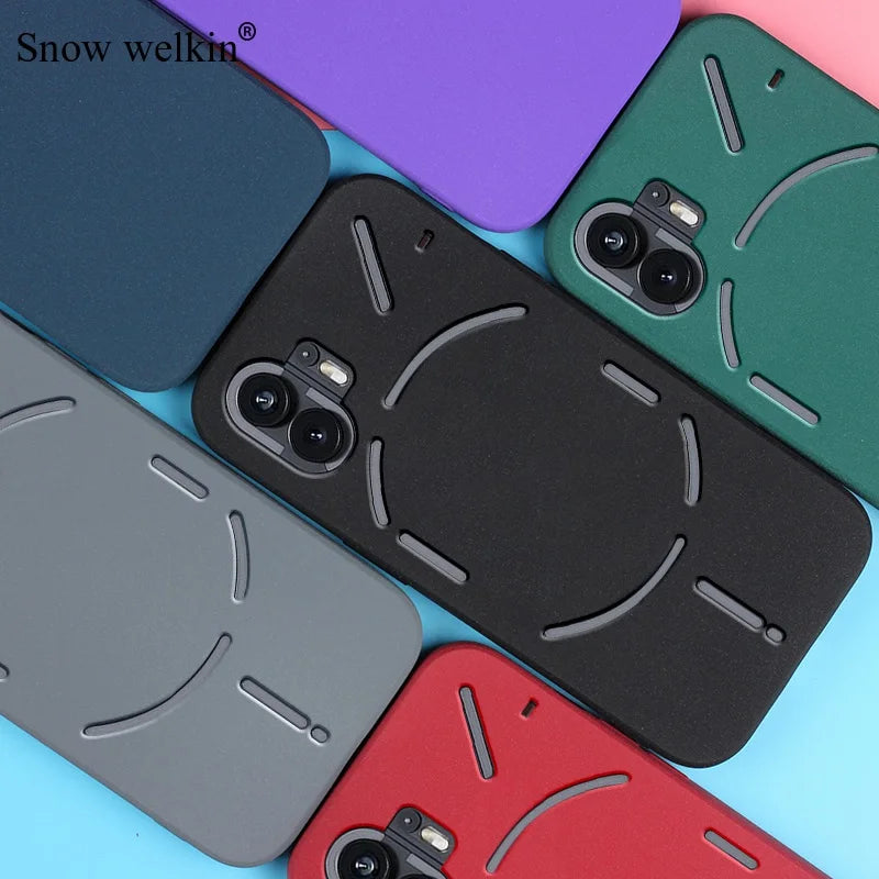 Sand Matte Soft Silicon Full Protect Shockproof Anti-Slip Case For Nothing Phone 1 2 Phone1 Phone2 One Two Phone Case Cover