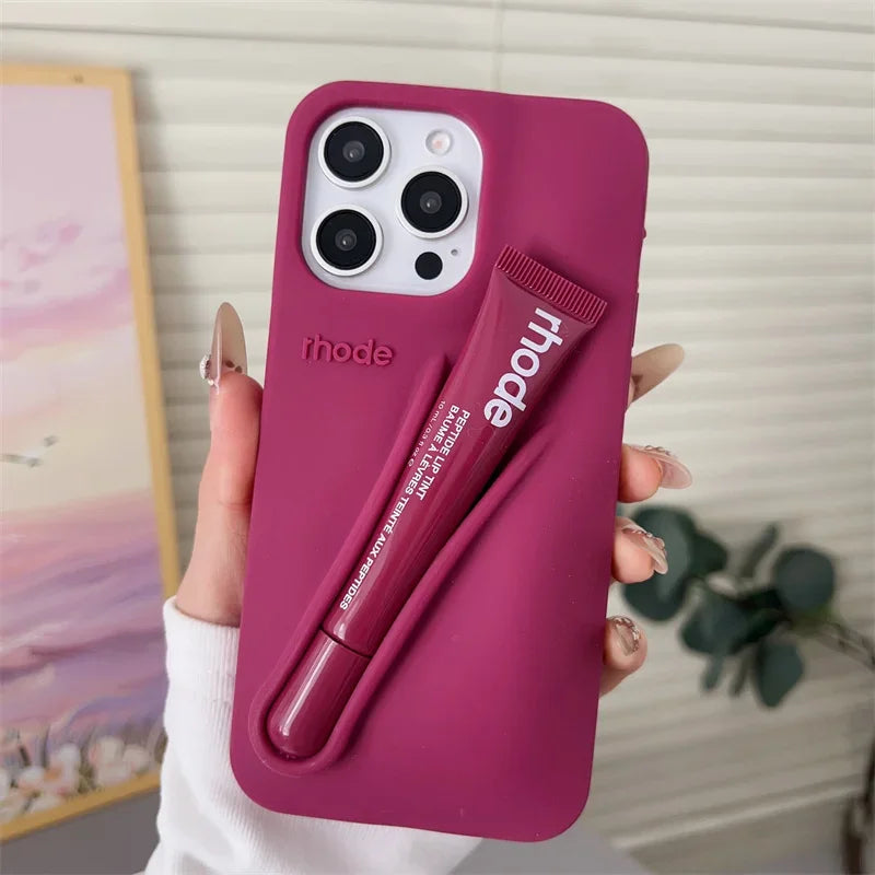 Makeup Brand Lemontini Dopamine Lip Gloss Case for iPhone