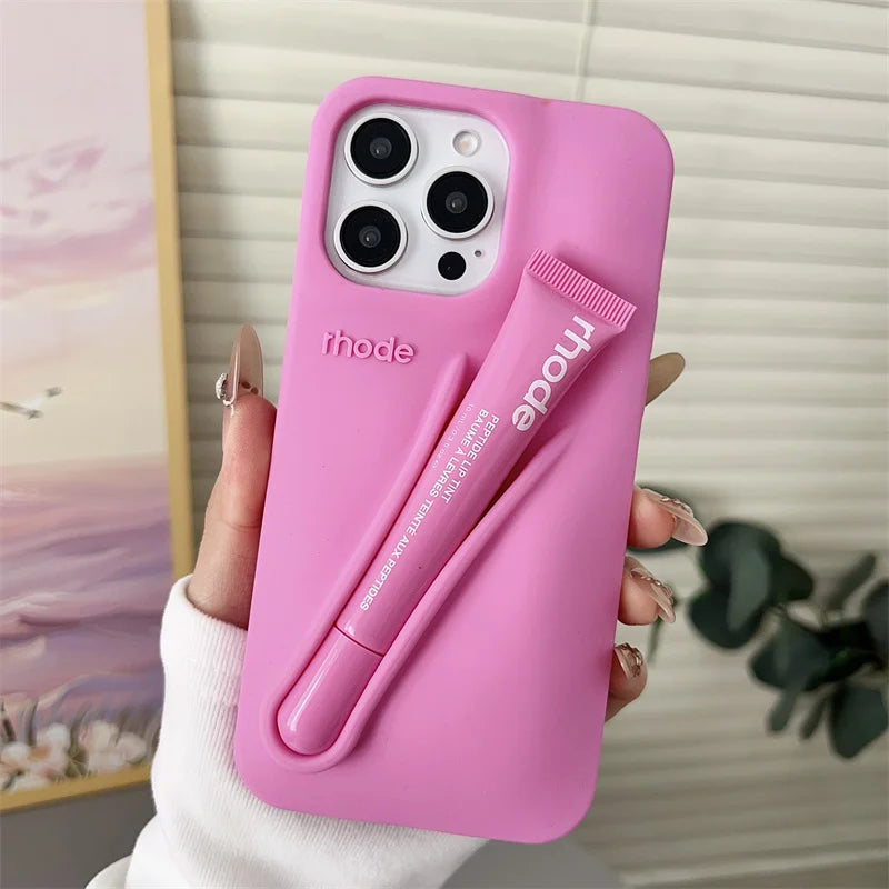 Makeup Brand Lemontini Dopamine Lip Gloss Case for iPhone