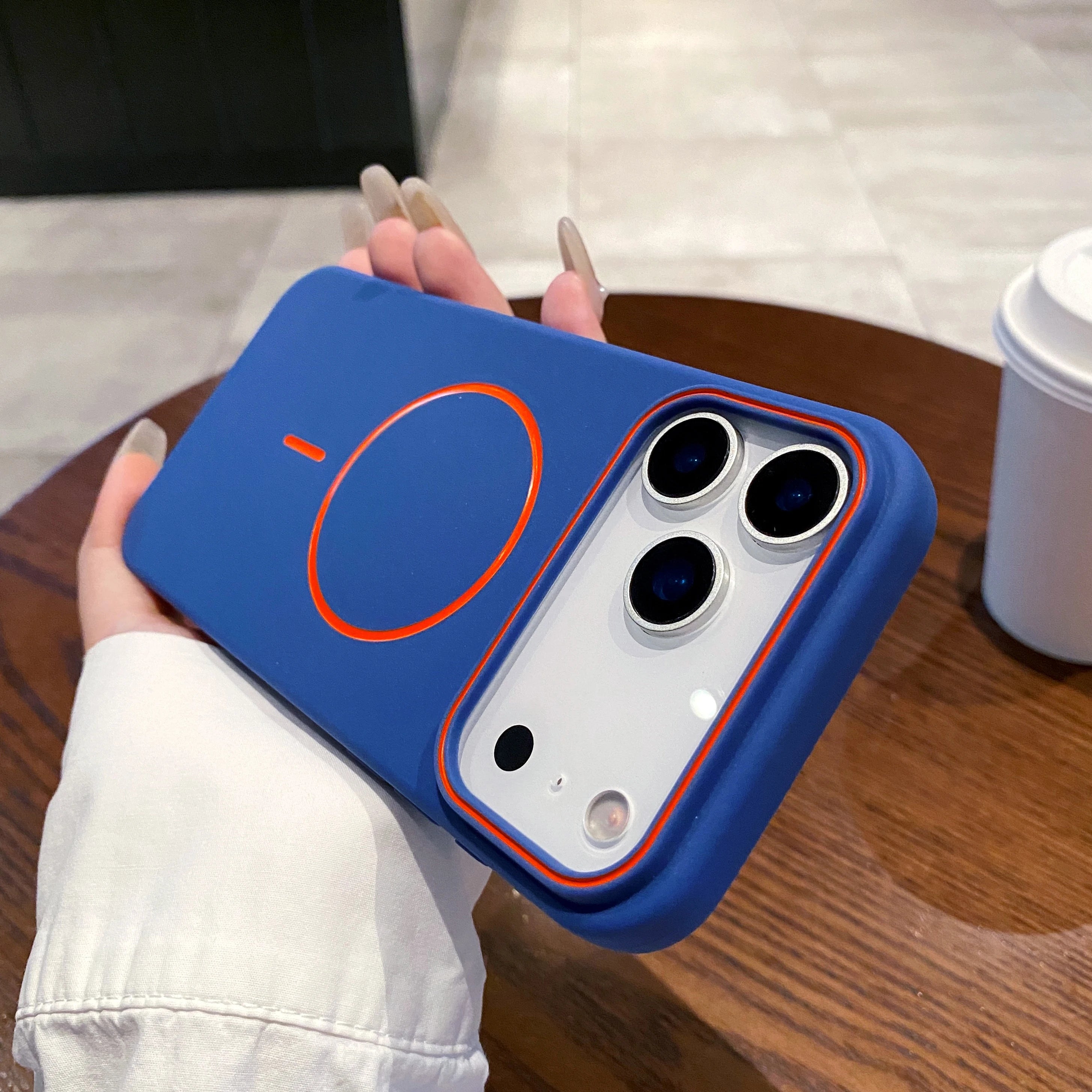 Luxury Magnetic Matte Soft Phone Case For iPhone