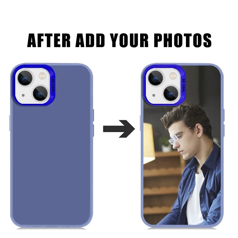 Customized Personalized Phone Case For iPhone 16 15 14 Plus 12 13 11 15 Pro MAX XR XS X 7 8 SE Cover Design Picture Name Photo