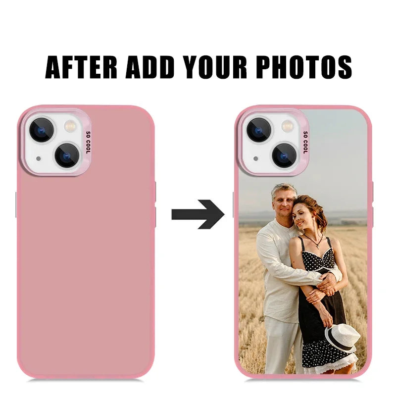 Customized Personalized Phone Case For iPhone 16 15 14 Plus 12 13 11 15 Pro MAX XR XS X 7 8 SE Cover Design Picture Name Photo
