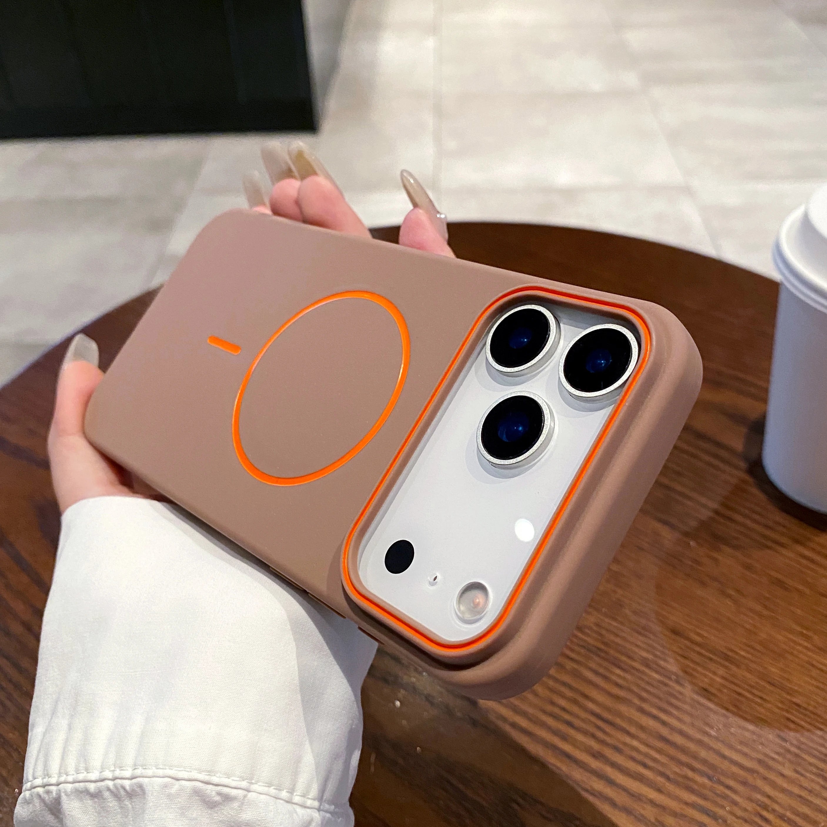 Luxury Magnetic Matte Soft Phone Case For iPhone