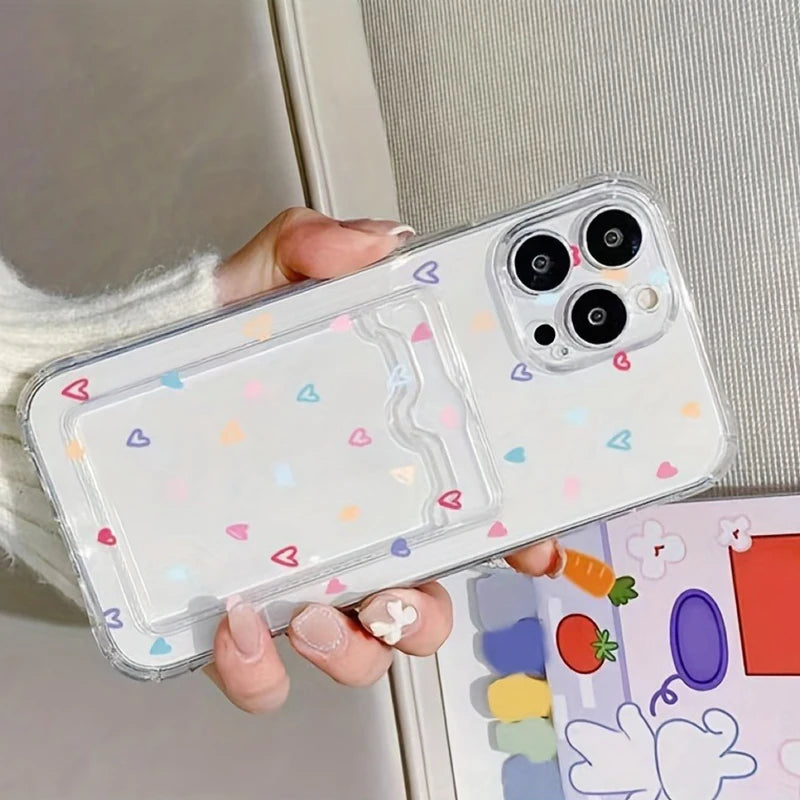 A Colorful Heart-Shaped Phone Case For iPhone