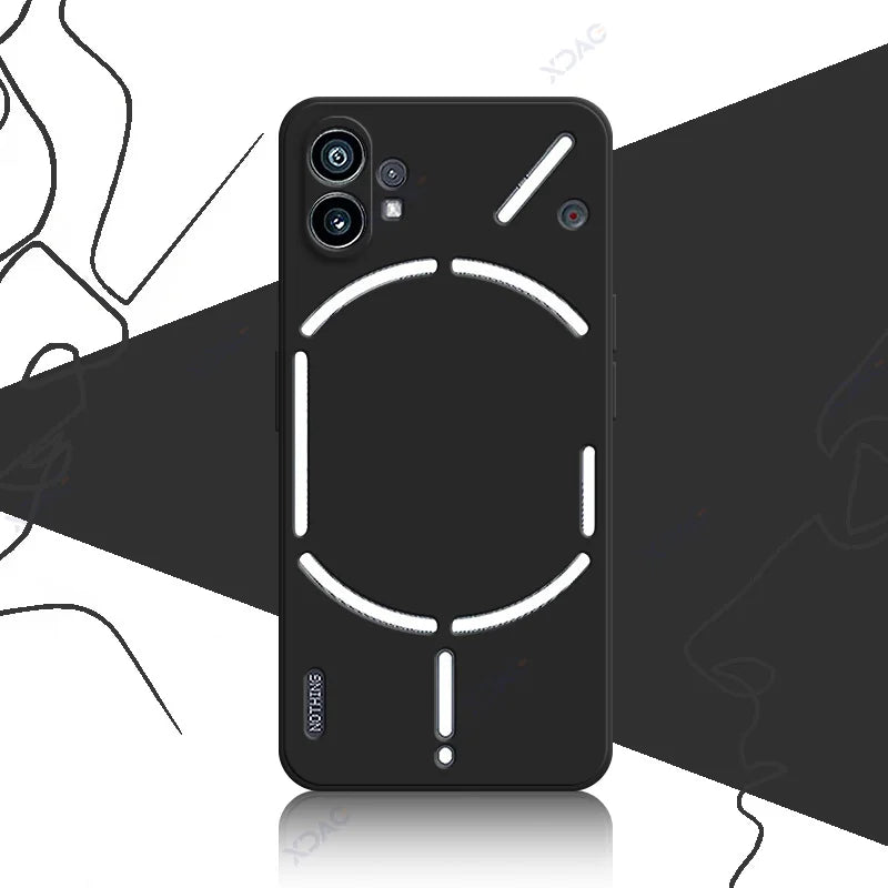 Original Mobile Phone Case for Nothing Phone 1 NothingPhone1 5G 360 Soft Luxury Square Liquid Silicone Back Cover Waterproof Bag