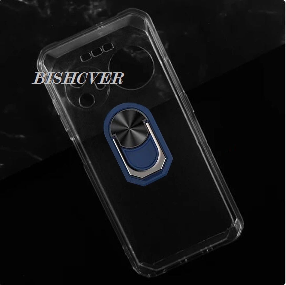 Magnet Phone Case For Fairphone 6 5 Fairphone5 Fairphone6 Gen 6 Shockproof Soft TPU Silicone Cover With Ring Holder