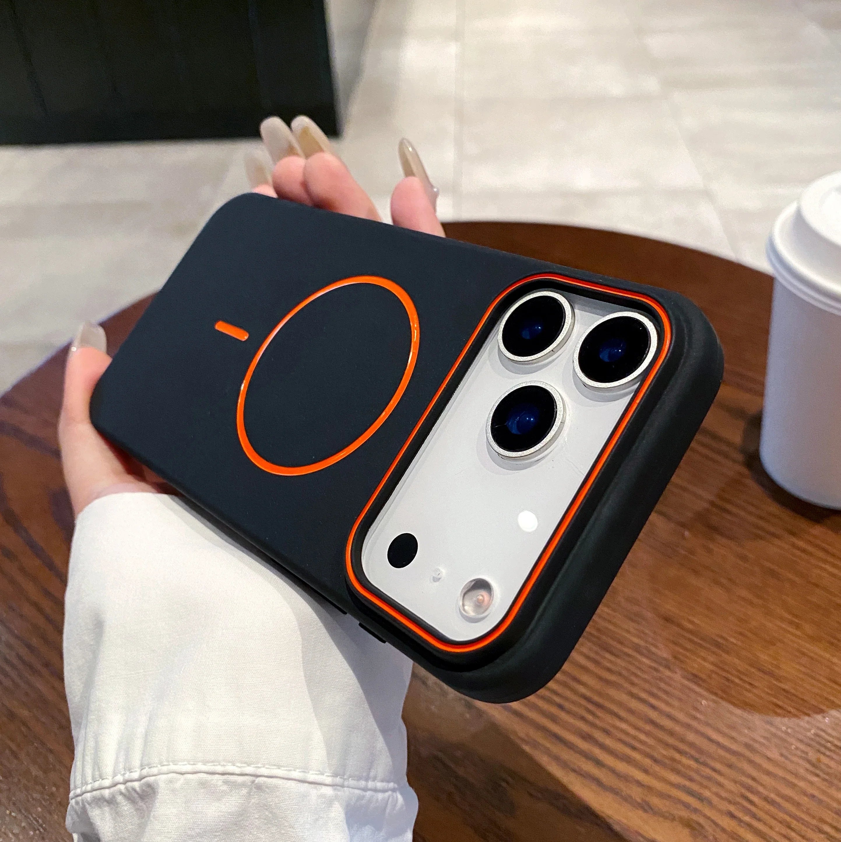 Luxury Magnetic Matte Soft Phone Case For iPhone