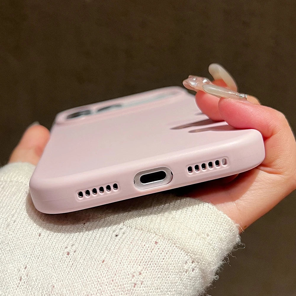 Candy Color Silicone Protective Phone Case For iPhone