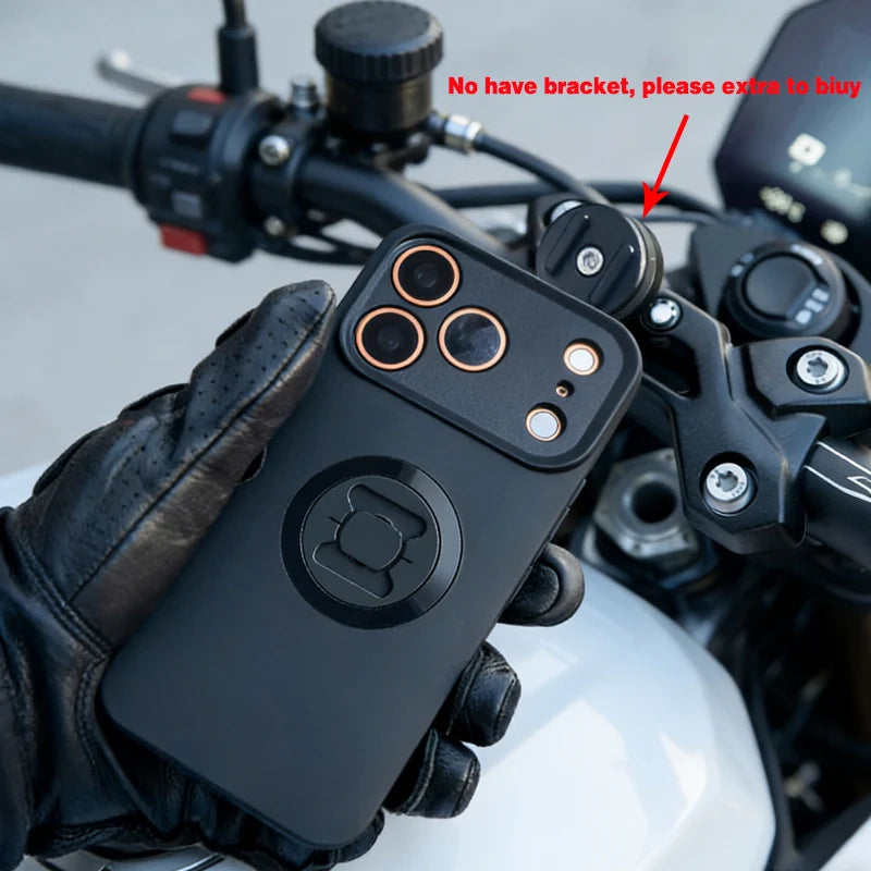 Phone holder Mobile Phone Case for iPhone 17 17Pro 17Air  17ProMax Motorcycle/Bike Moto Mount Cell Phone Cover Shockproof Case