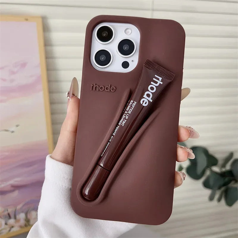 Makeup Brand Lemontini Dopamine Lip Gloss Case for iPhone