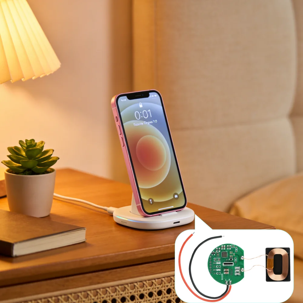 Wireless Charging  Type-C Interface Compact