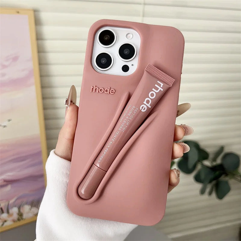 Makeup Brand Lemontini Dopamine Lip Gloss Case for iPhone