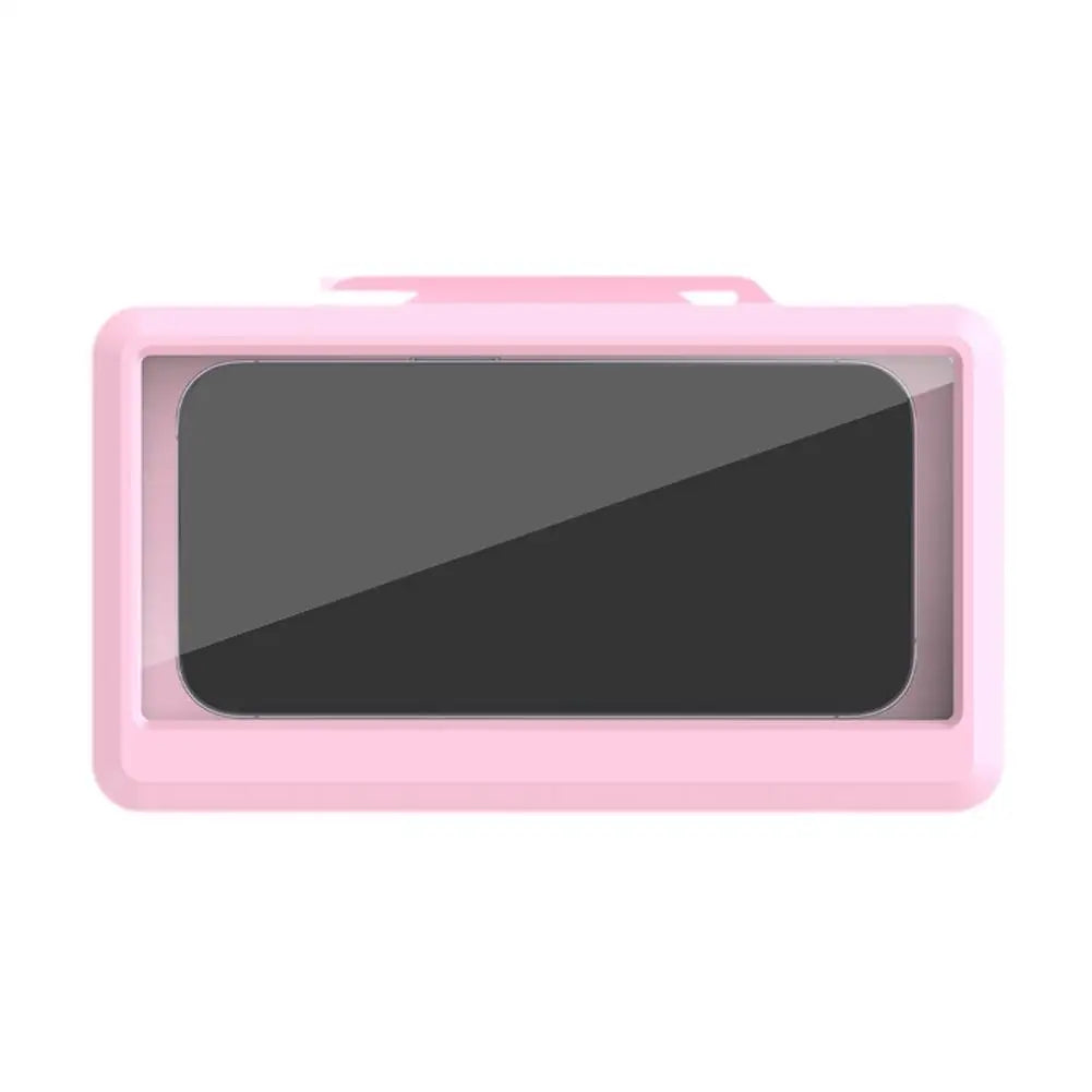 Bathroom Waterproof Phone Case Home Wall Phone Case Stand Box Self-adhesive Touch Screen Phone Cover Shower Sealing Storage