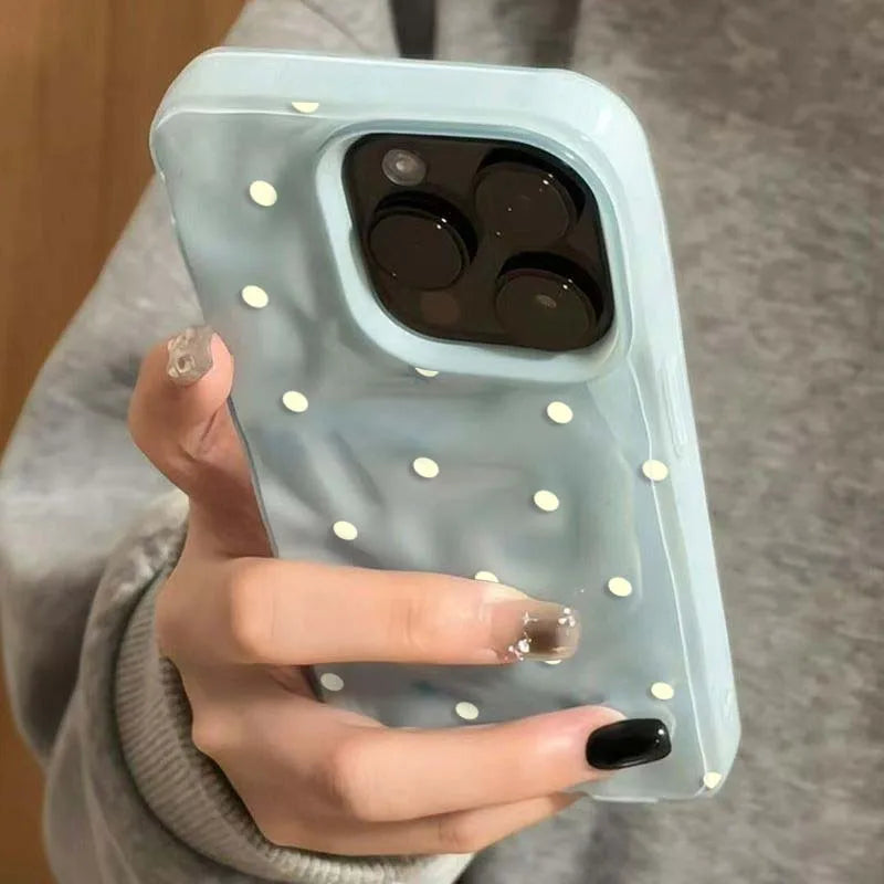 Black Polka Dots Phone Case For IPhone