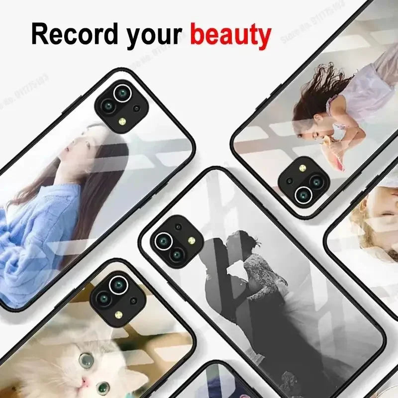DIY Photo Phone Case for iPhone 17 Pro Max Air 16 Plus 15Pro 14 13 12 Mini 11 Custom Personalized Picture Silicone Glass Cover