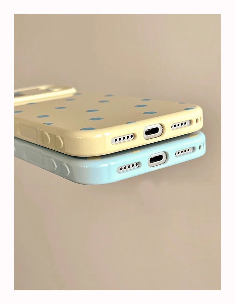 INS Lovely Polka Dot Cute Soft Phone Case for iPhone