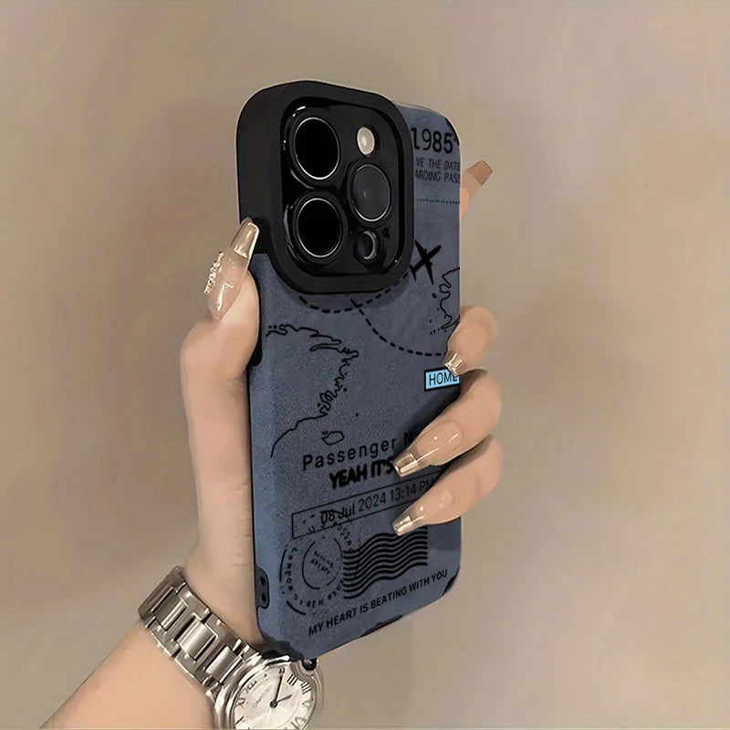 Airplane Flight Route Design Phone Case for iPhone