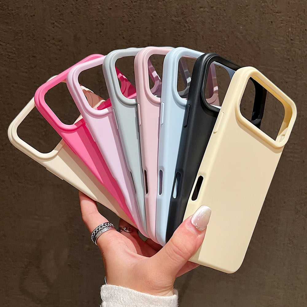 Candy Color Silicone Protective Phone Case For iPhone