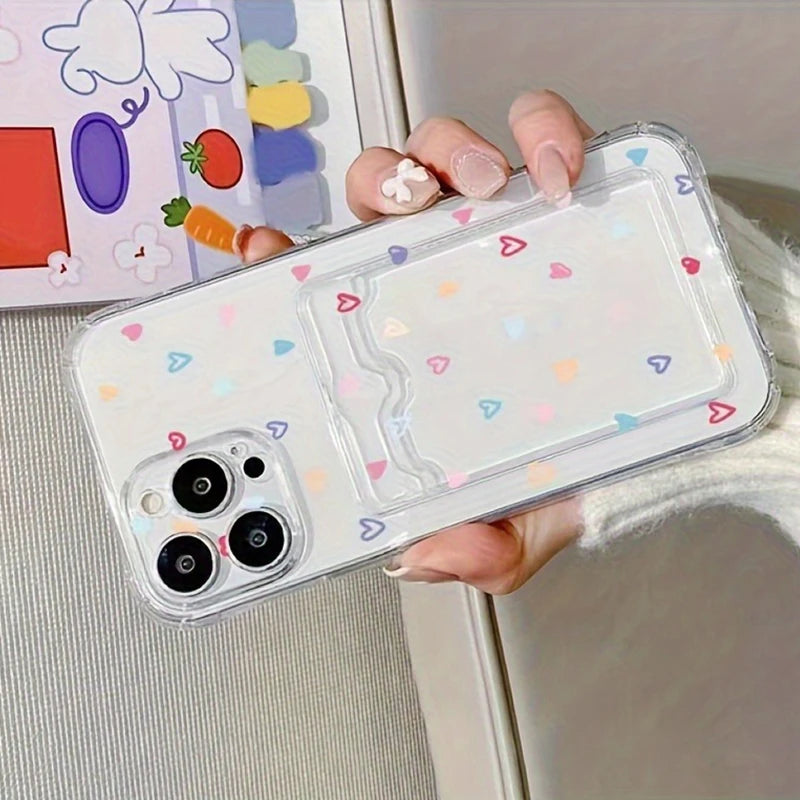 A Colorful Heart-Shaped Phone Case For iPhone